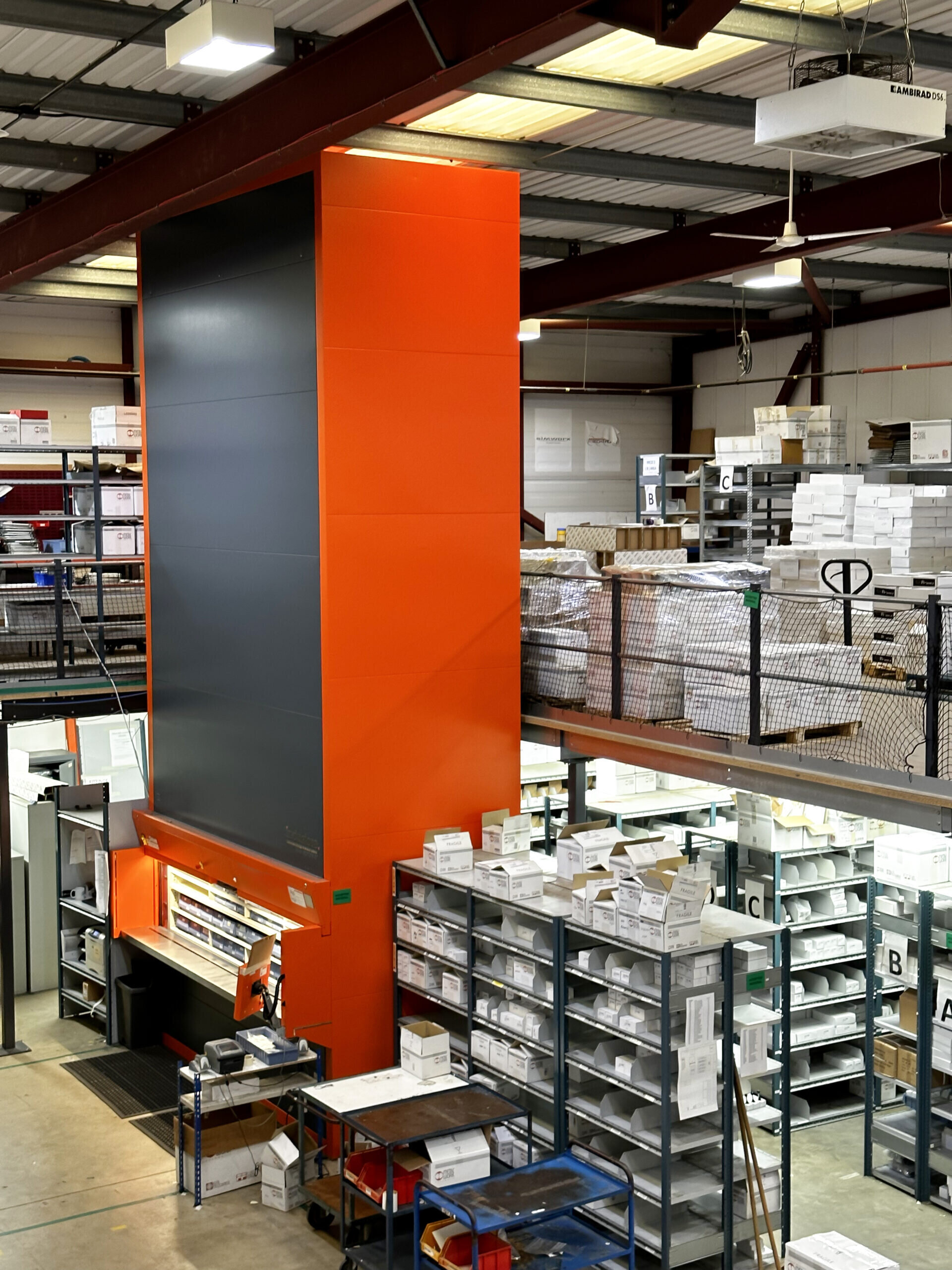 Industore Case Study Image - Branded Orange and black Rotomat