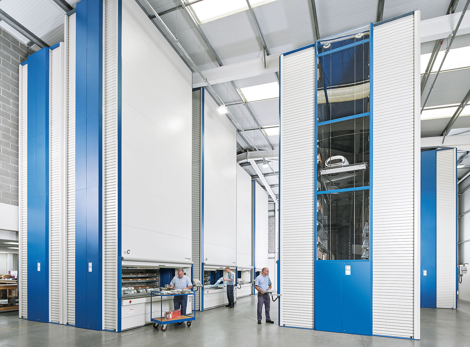 Multiple VLMs (vertical lift modules) UK AS/RS